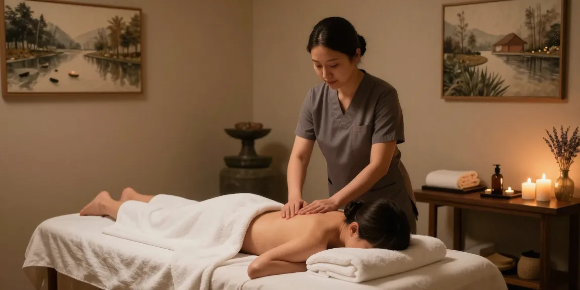 Experience a personalized 마포출장마사지 consultation in a serene spa room filled with calming elements.